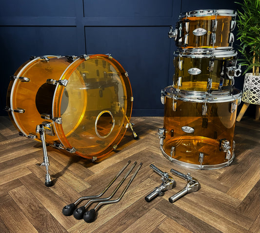 Pearl Crystal Beat Acrylic 4-Piece Drum Kit / Tangerine / 22" #KR