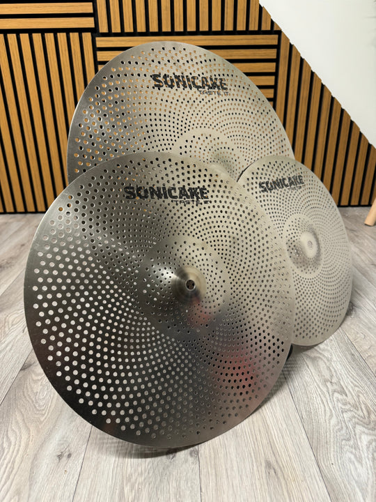 Sonicake Silent Crash Cymbal Set / 18" 16" 14" / Drum Accessory #VE32
