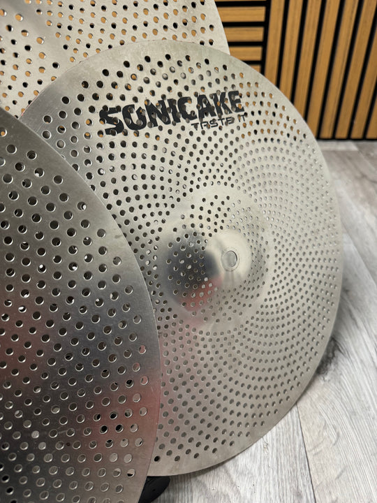 Sonicake Silent Crash Cymbal Set / 18" 16" 14" / Drum Accessory #VE32