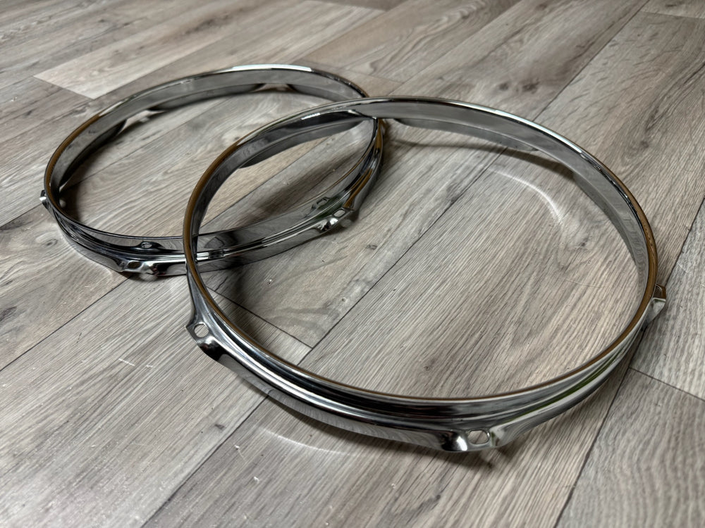 Pearl 10” Drum Hoops Rims 6-Lug Hardware Tension #WG10