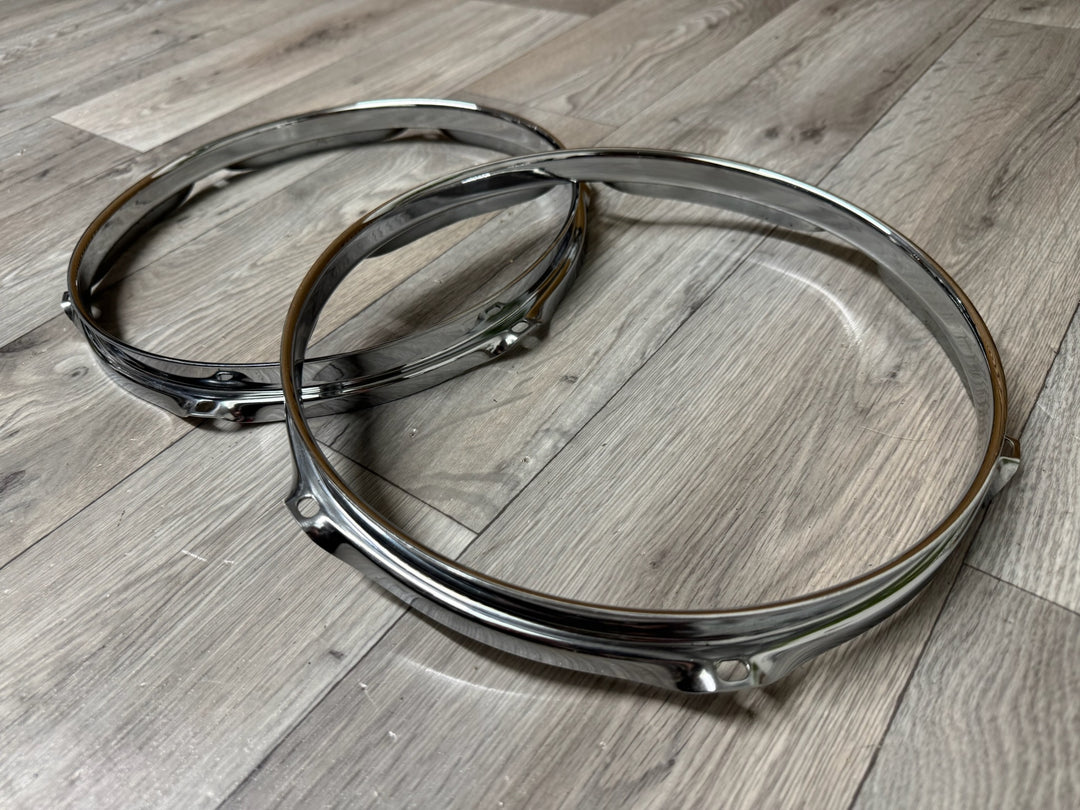 Pearl 10” Drum Hoops Rims 6-Lug Hardware Tension #WG10