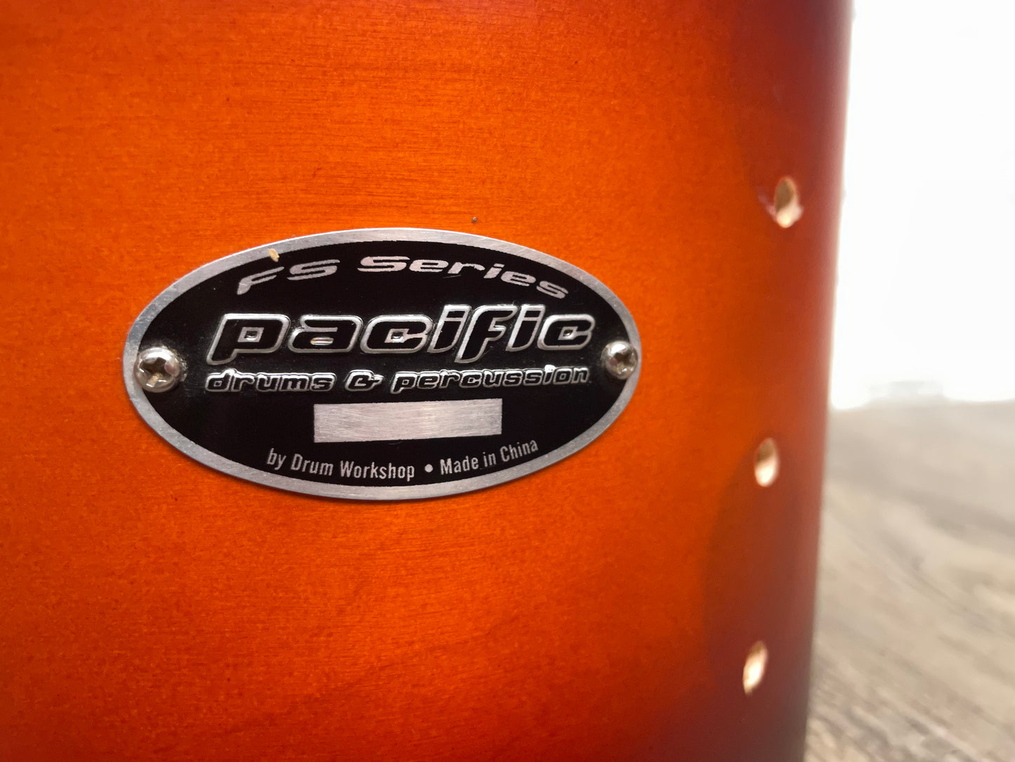 PDP Pacific FS Tom Drum Shell 10”x8” Bare Wood Project #IW20