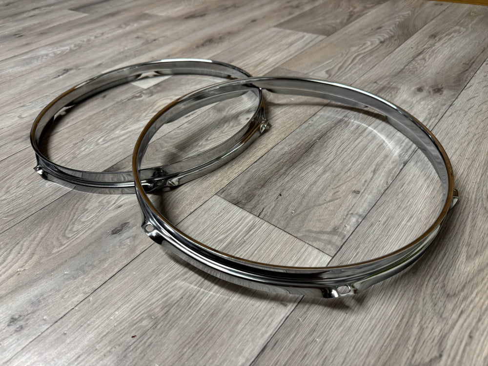 Pearl 12” Drum Hoops Rims 6-Lug Hardware Tension #WG11