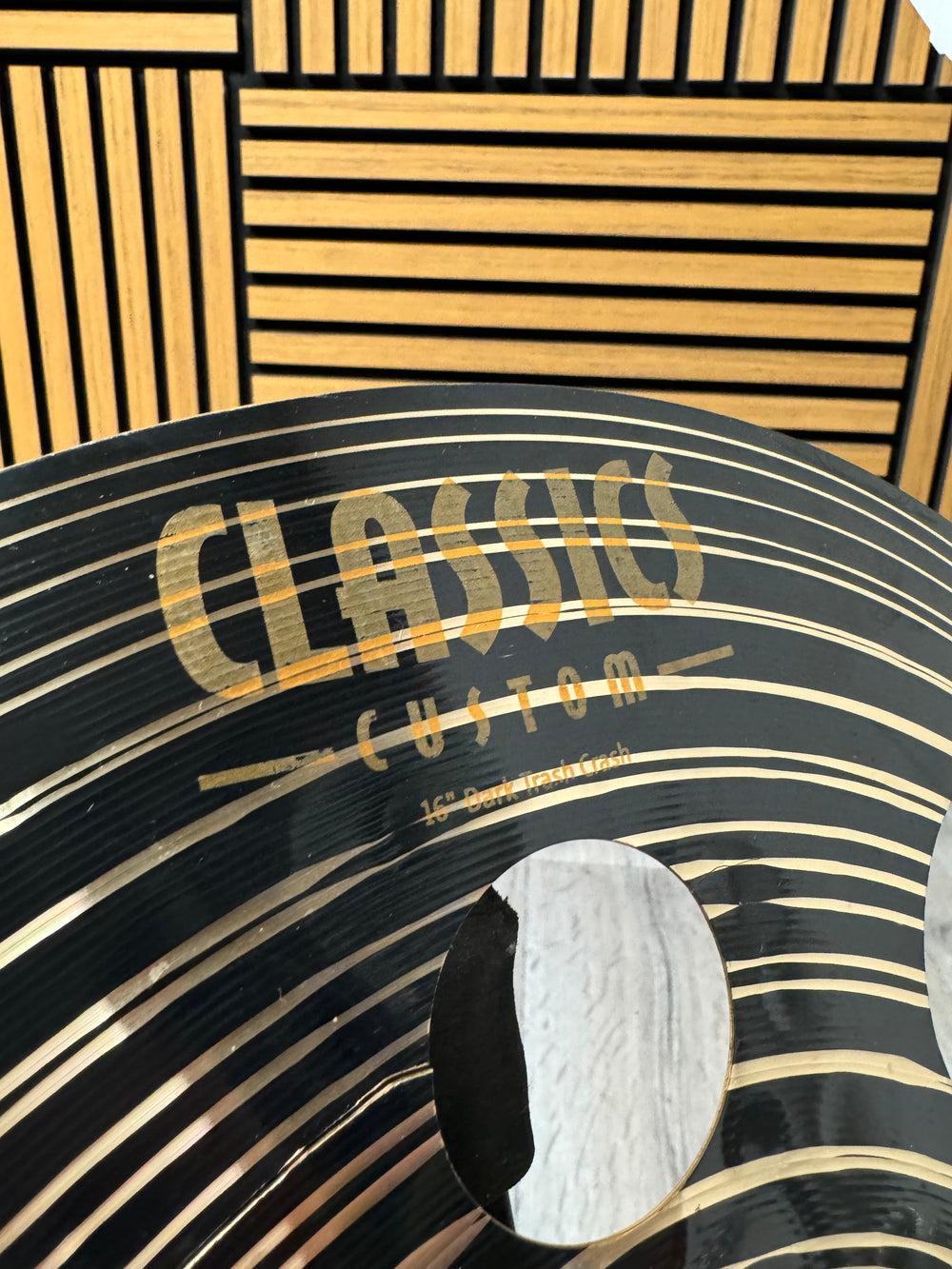 Meinl Classics Custom Dark Trash 16”/40cm Crash Cymbal *Cracked* #VE39