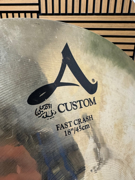 Zildjian A Custom Fast Crash Cymbal 18”/45cm / Drum Accessory #VE40
