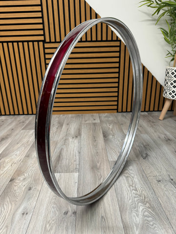 Bass Drum 22” Metal Hoop Rims Hardware / Red #OM32