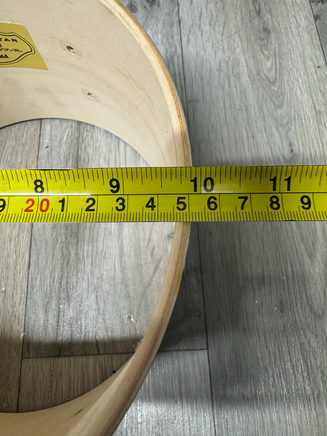 TAMA Superstar Hyperdrive Tom Drum Shell 10”x6.5” Bare Wood Project #JS55