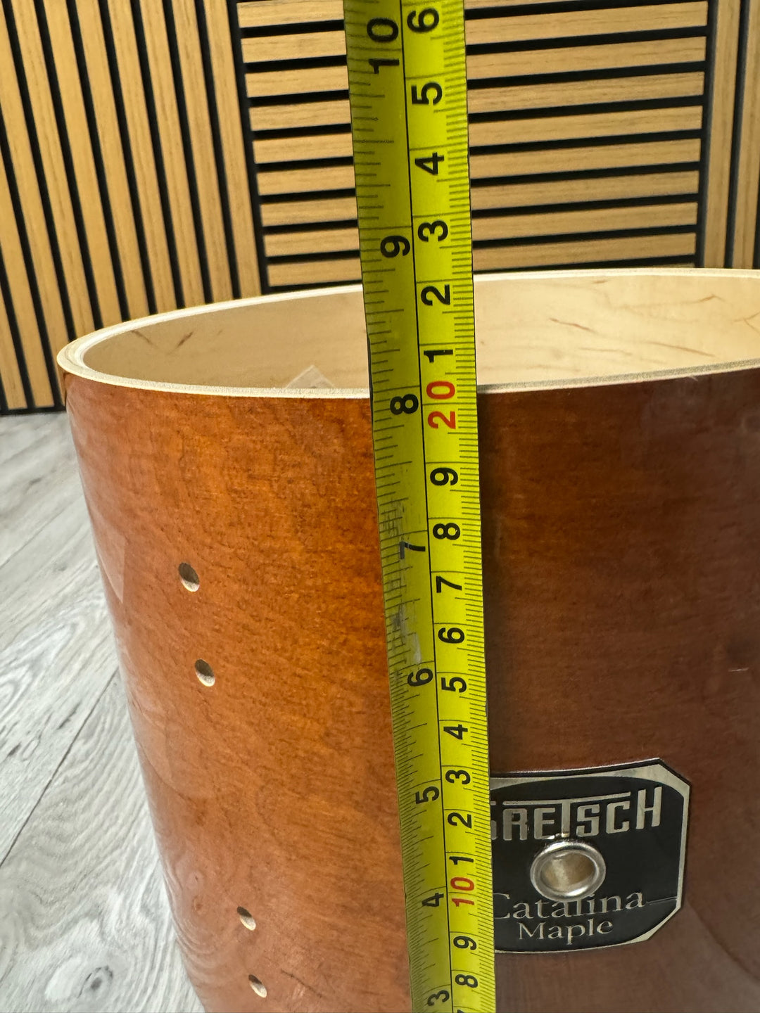 Gretsch Catalina Maple Tom Drum Shell 10”x8” Bare Wood Project #JY18