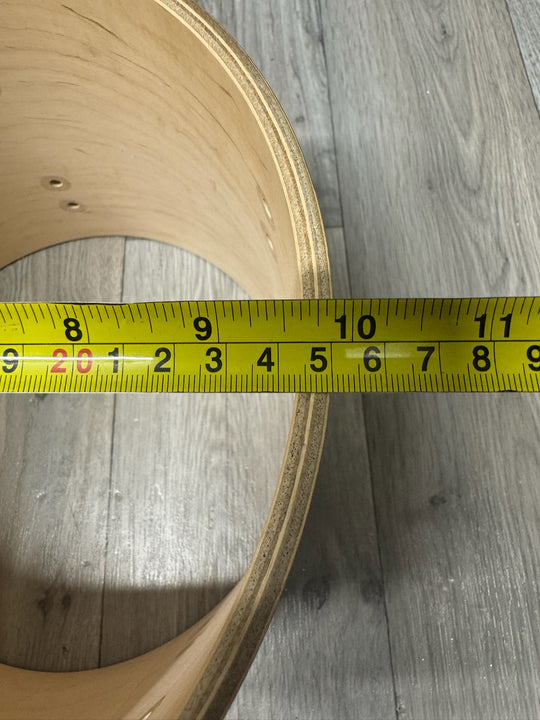 Tamburo Ash Series 10”x9” Tom Drum Shell Bare Wood #CK26