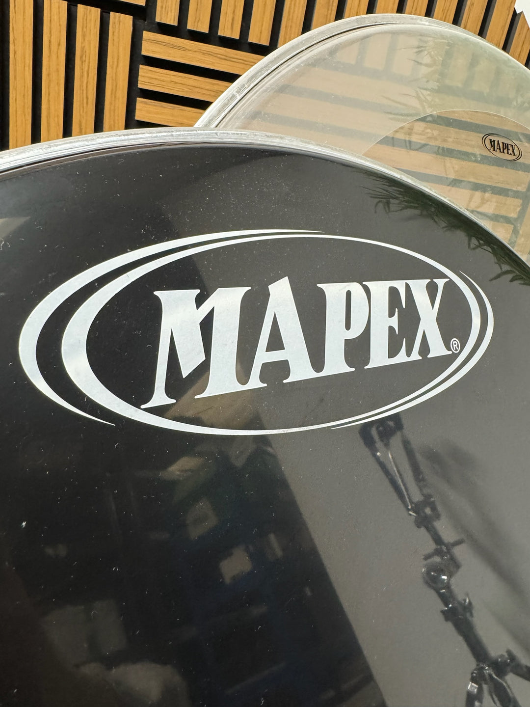 Mapex by Remo Bass 22" Drum Heads (Pair) / Black & Clear #WG38