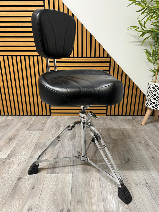 Pearl Roadster Drum Stool Throne with Backrest / Height Adjustable / Hardware #VF28