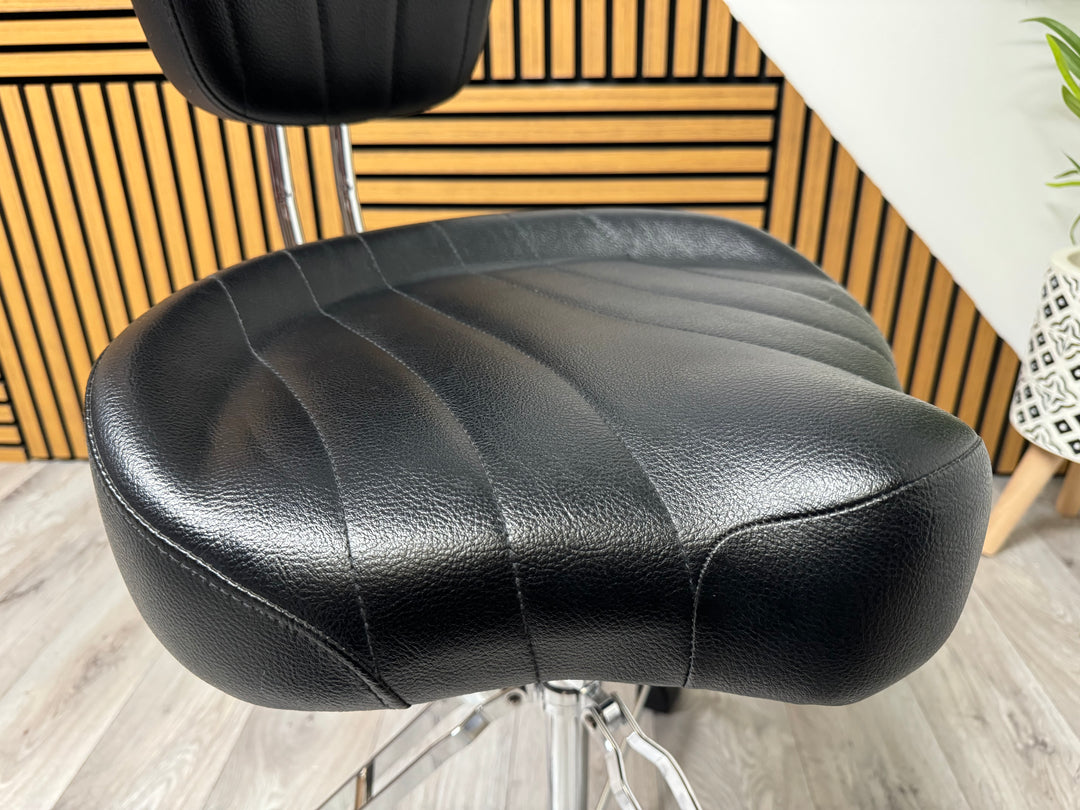 Pearl Roadster Drum Stool Throne with Backrest / Height Adjustable / Hardware #VF28