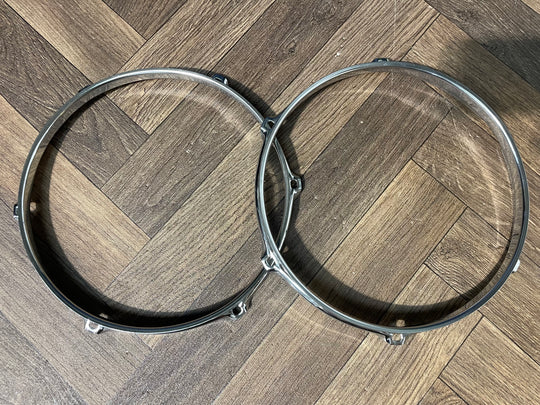 Sonor Tom Drum 10” 6-Lug Hoops Rims Hardware Tension #MH38