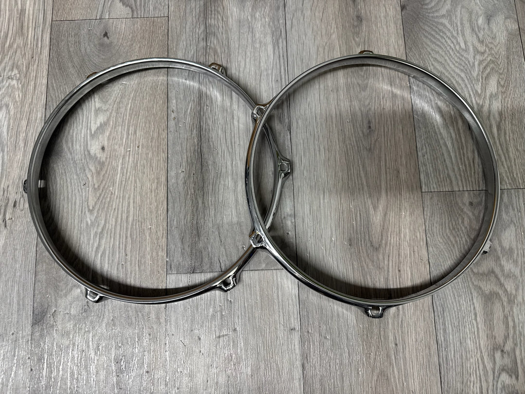 Mapex 10” Drum Hoops Rims 6-Lug Hardware Tension #WG67