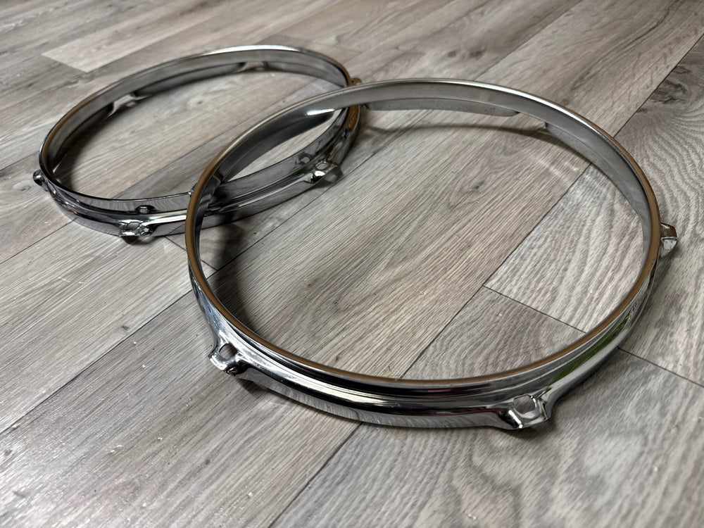 Mapex 10” Drum Hoops Rims 6-Lug Hardware Tension #WG67