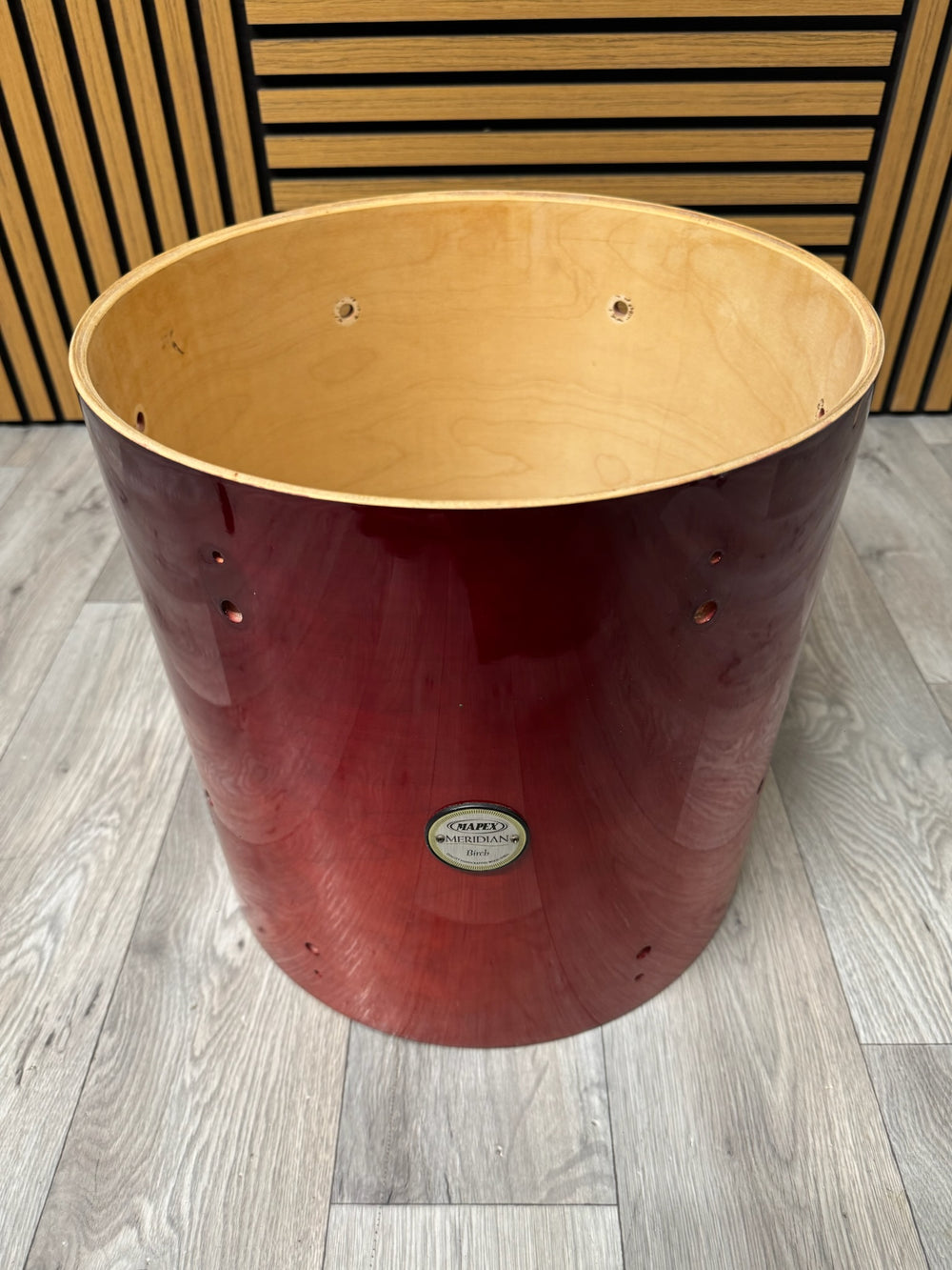Mapex Meridian Birch Floor Tom Drum Shell 14”x14” Bare Wood Project #WG72