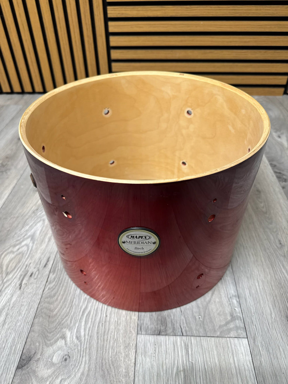 Mapex Meridian Birch Tom Drum Shell 12”x9” Bare Wood Project #WG73