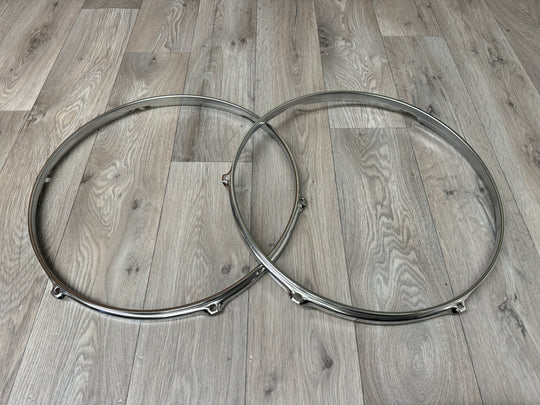 Mapex 16” Drum Hoops Rims 6-Lug Hardware Tension #OM104