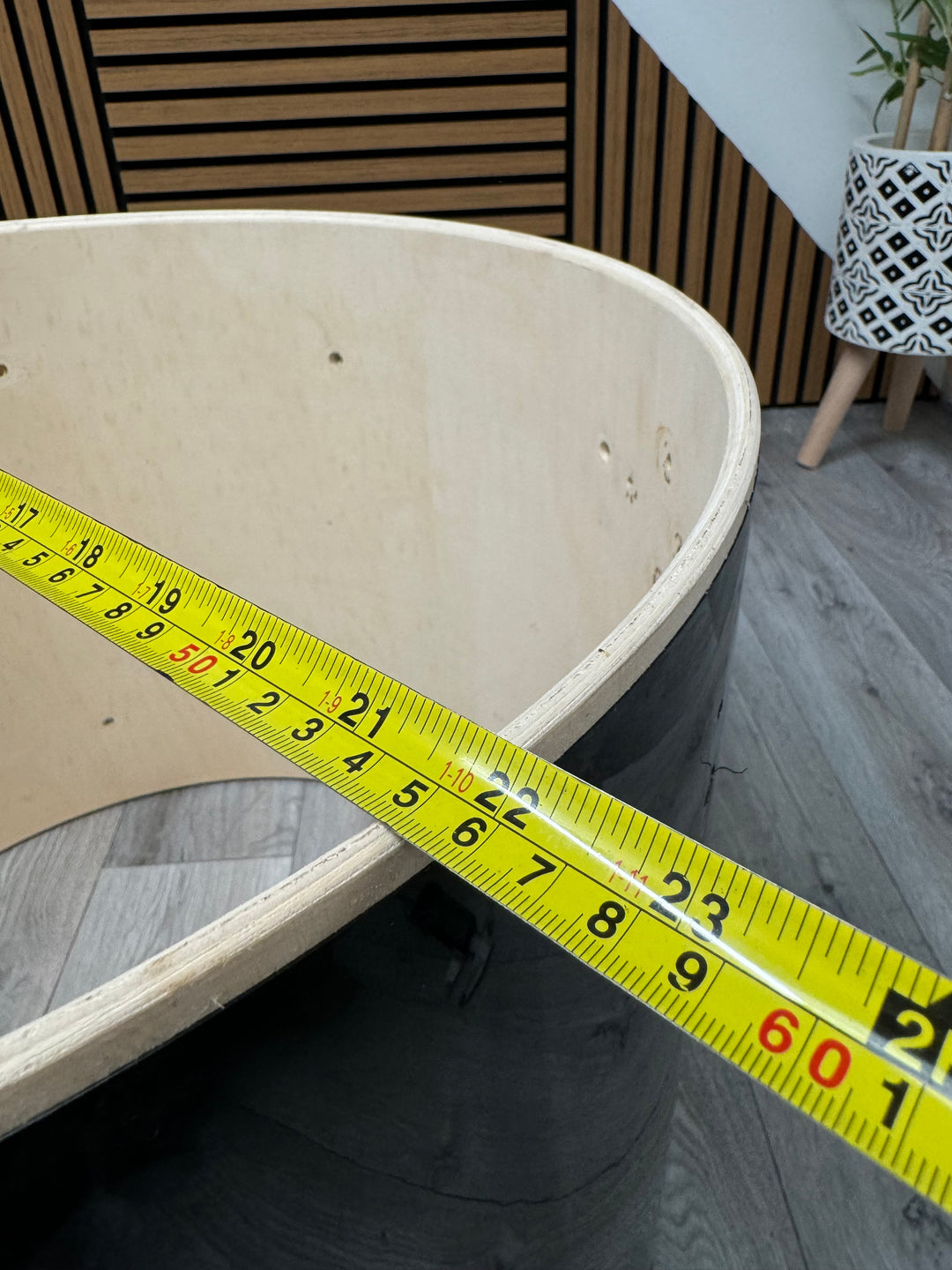 Mapex Horizon Bass Drum Shell 22”x17.5” Bare Wood Project / Upcycle #OM117
