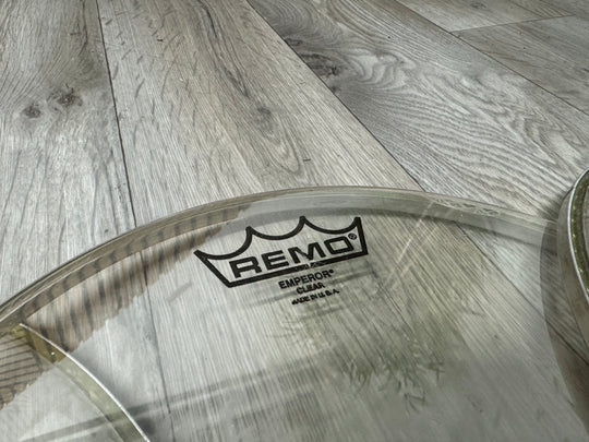 REMO Emperor Clear Tom Drum Heads Set Of 3 / Fusion Size #VG77