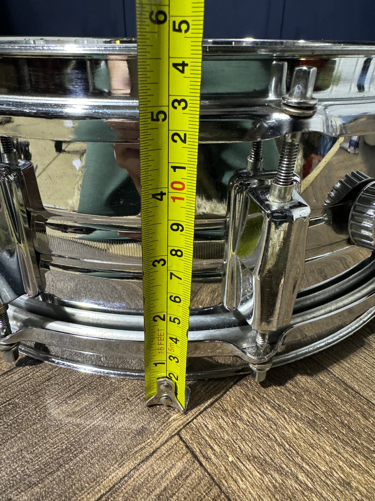 Pearl Chrome over Steel 14” x 5” Snare Drum/ 10-Lug / 70's #MQ32