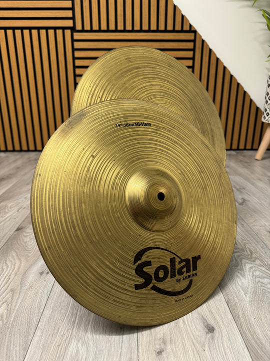Solar by Sabian Hi Hats 14”/36cm Hi Hat Cymbals (Pair) #ON21