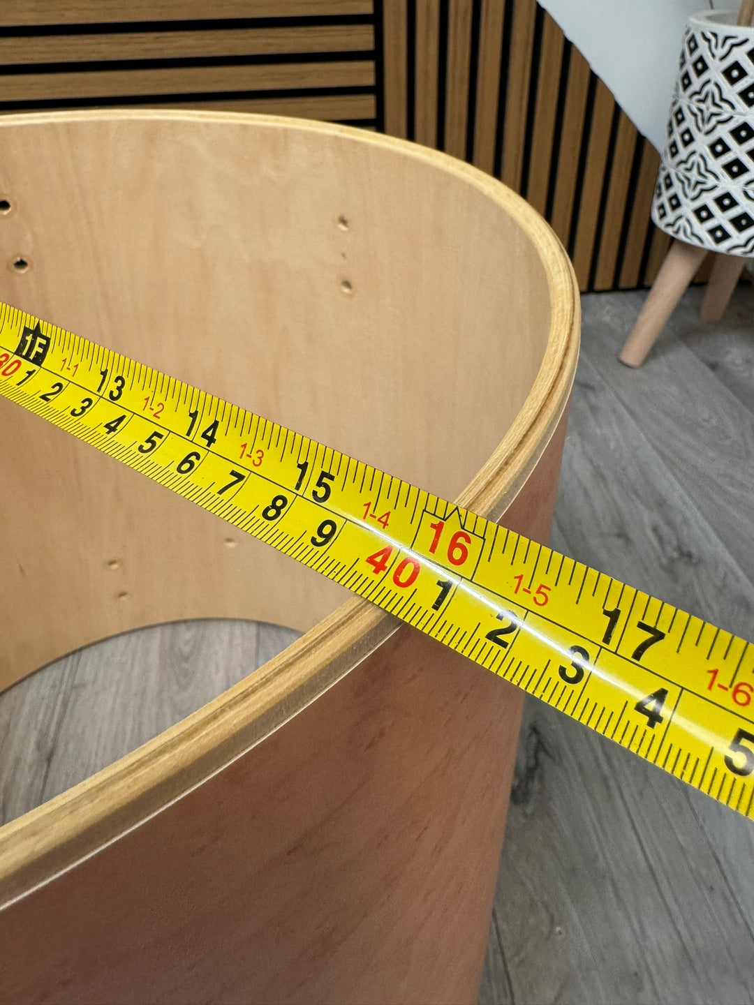 SONOR Force 1007 Floor Tom Drum Shell 16”x16” Bare Wood Project #WD36
