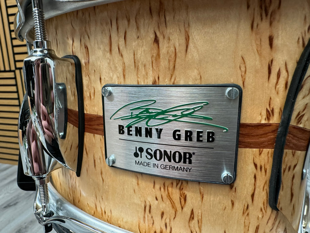SONOR Benny Greb Beech Snare Drum 13”x5.75” Beech Shell / 10-Lug #WE1
