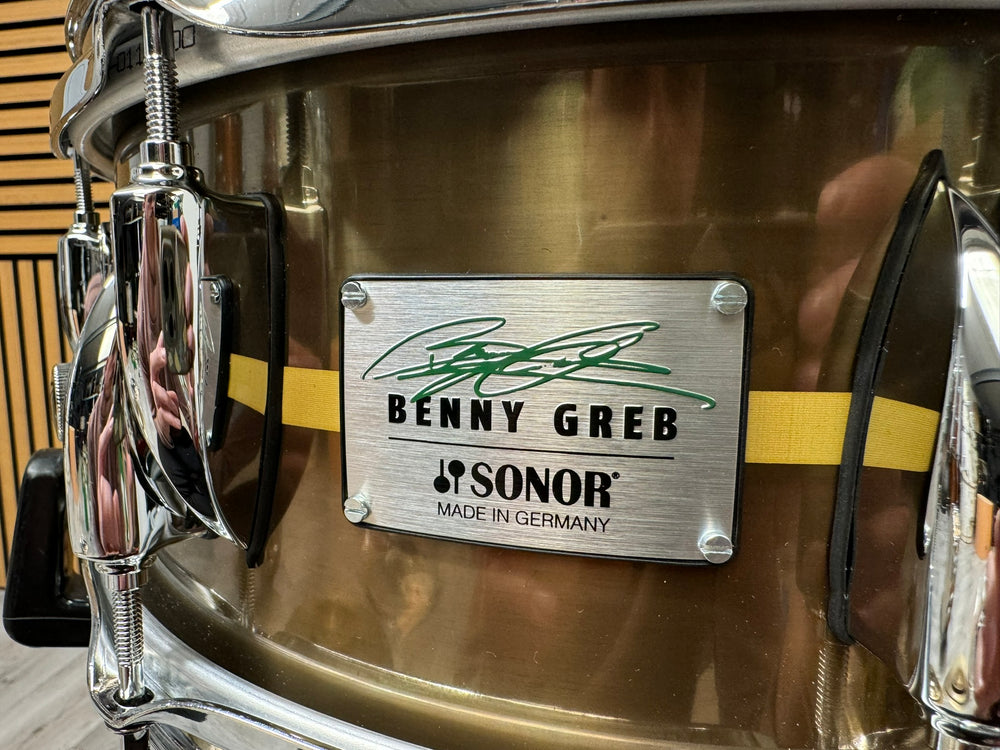 SONOR Benny Greb Brass Snare Drum 13”x5.75” Brass Shell / 10-Lug #WE2