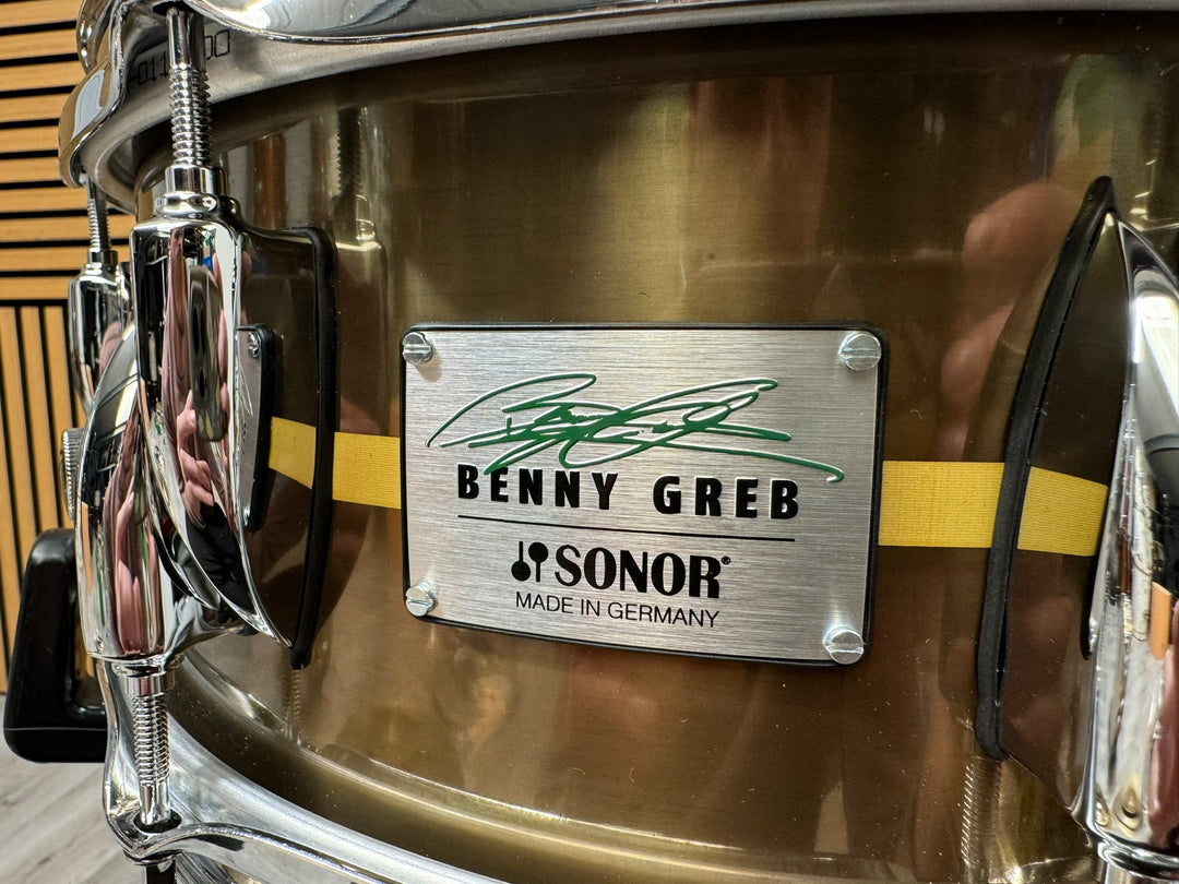 SONOR Benny Greb Brass Snare Drum 13”x5.75” Brass Shell / 10-Lug #WE2