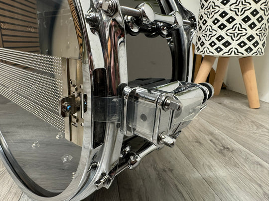 Ahead Black Chrome over Brass Snare Drum 13”x6” Brass Shell / 10-Lug #WE3