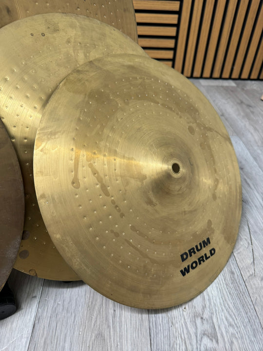 Drum World Cymbal Set x4 / Crash/Ride/Hi-Hats #WL136