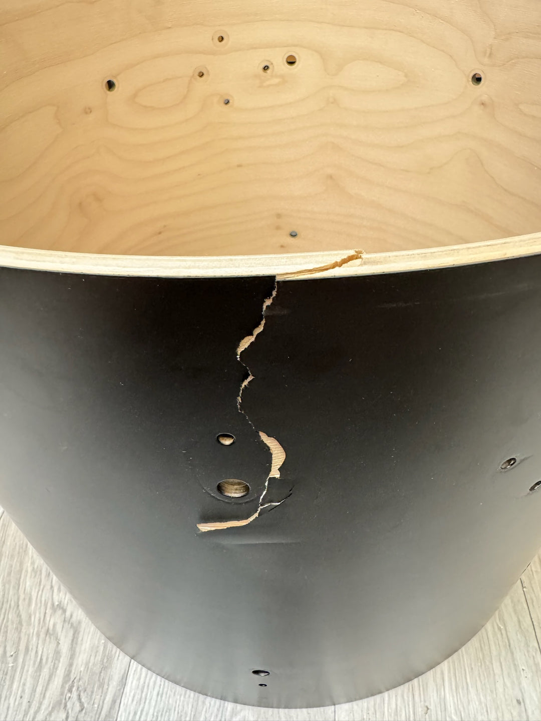 Mapex Mars Maple Bass Drum Shell 18”x14” Bare Wood Project #WJ9