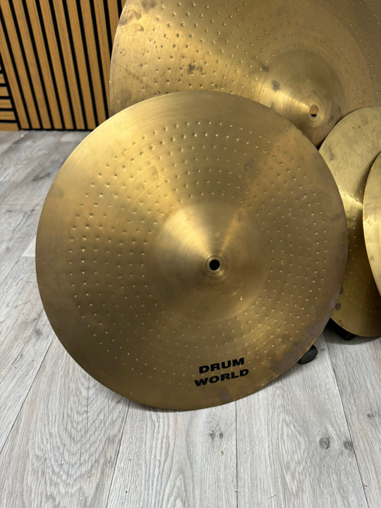 Drum World Cymbal Set x4 / Crash/Ride/Hi-Hats #WL136
