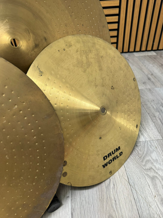 Drum World Cymbal Set x4 / Crash/Ride/Hi-Hats #WL136