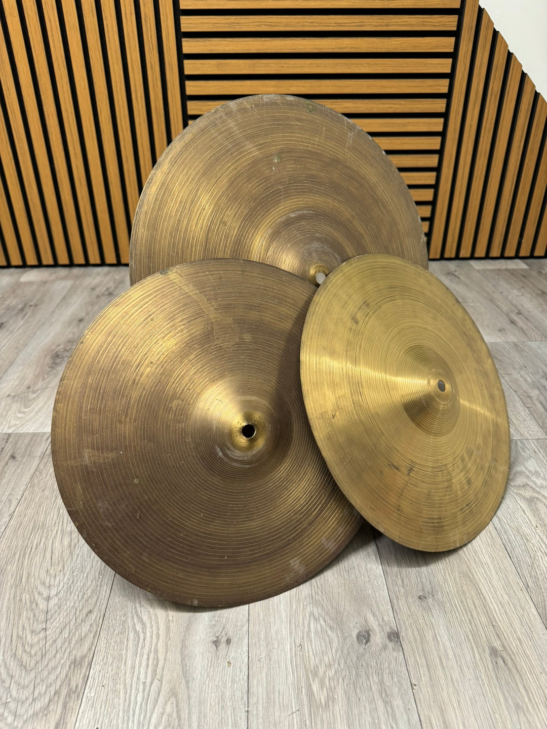 Beginner Cymbal Set x3 / Crash/Ride & Hi-Hats #WL137
