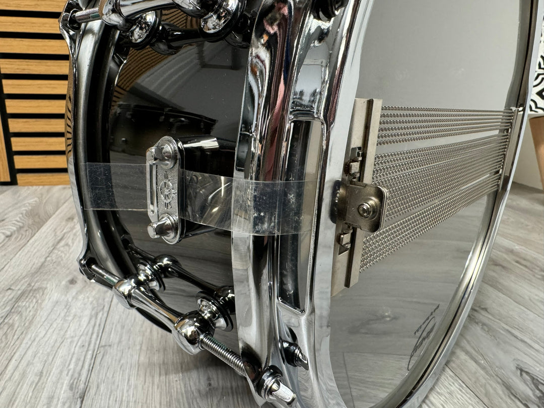 Ahead Black Chrome over Brass Snare Drum 13”x6” Brass Shell / 10-Lug #WE5