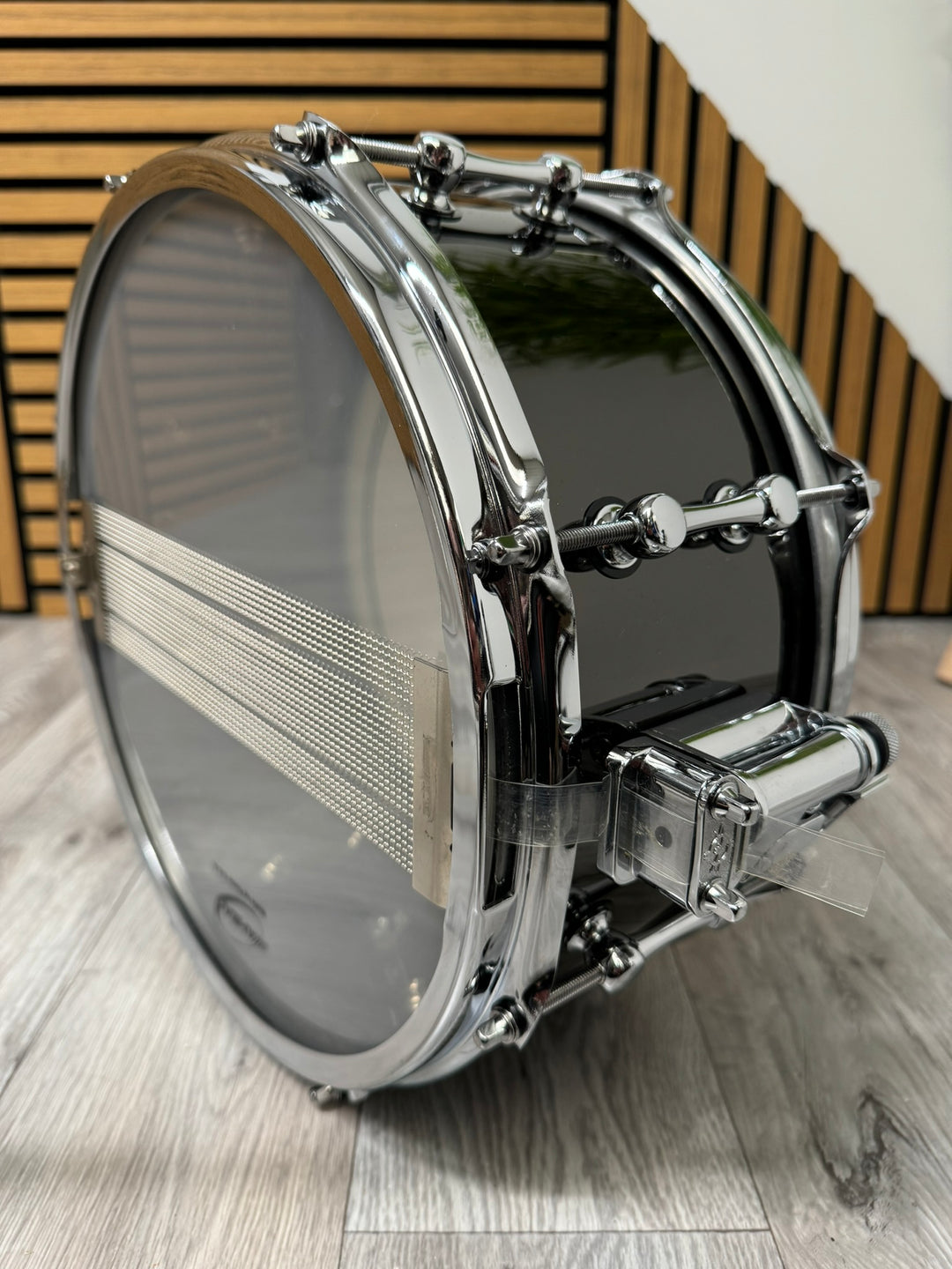Ahead Black Chrome over Brass Snare Drum 13”x6” Brass Shell / 10-Lug #WE5