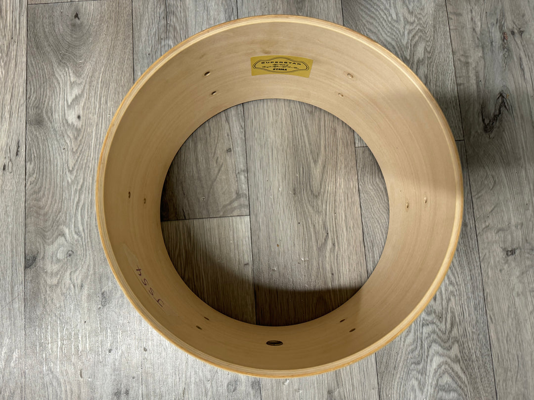TAMA Superstar Hyperdrive Tom Drum Shell 12”x7” Bare Wood Project #JS54