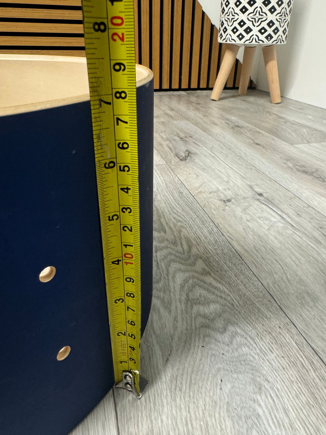 TAMA Superstar Hyperdrive Tom Drum Shell 12”x7” Bare Wood Project #JS54