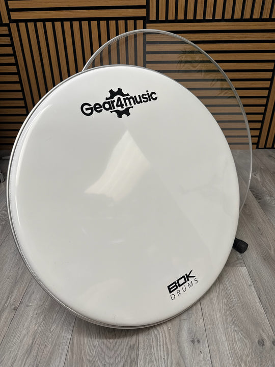 G4M Bass 22" Drum Heads (Pair) / White & Clear #WJ14