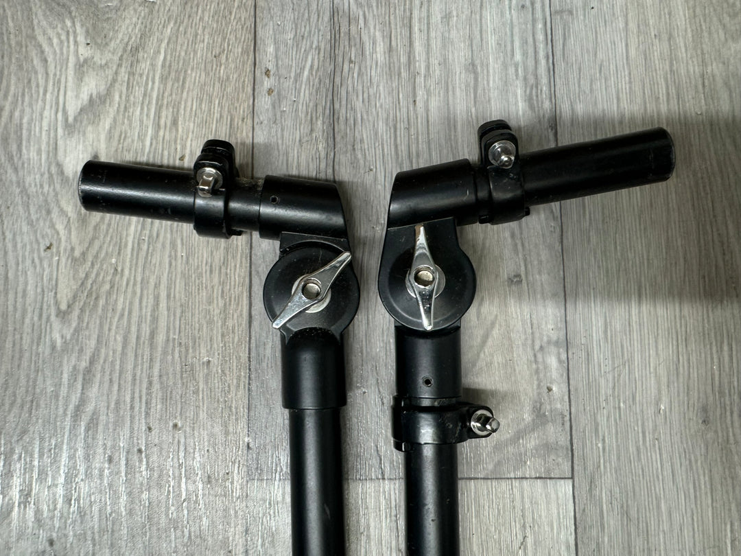 Black Tom Drum Arms 22mm / Chrome Hardware (Pair) #WL146