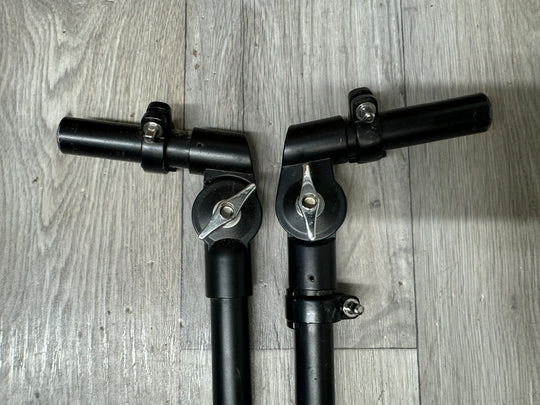 Black Tom Drum Arms 22mm / Chrome Hardware (Pair) #WL146