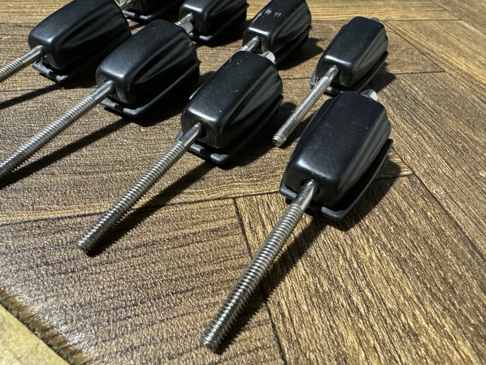 Mapex Bass Drum Tension Rods & Claws Black Hardware x8 #BT402