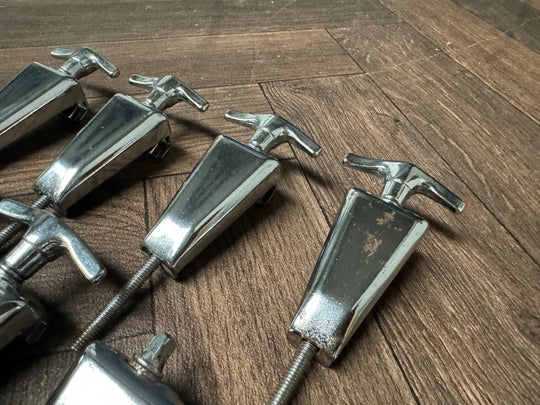 Vintage Mapex Mars Bass Drum Tension Rods & Claws Hardware x8 #OA165