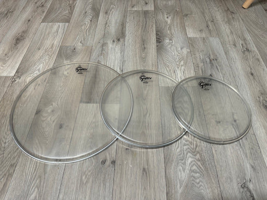 Gretsch by Remo Batter Tom Rock Fusion Size Drum Heads Set Of 3 #OO9