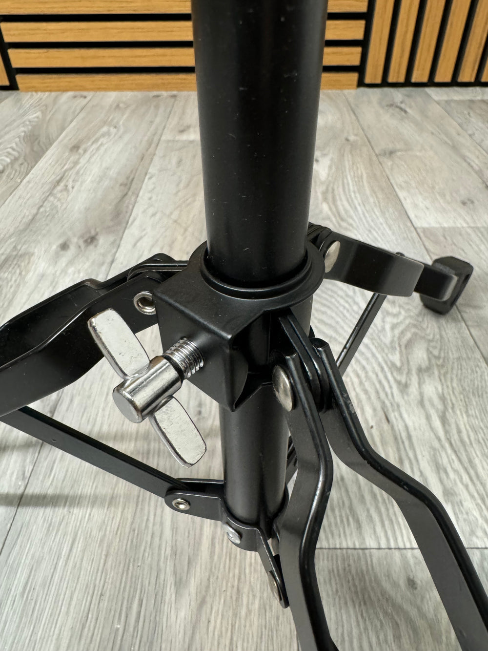Black Snare Drum Grab Stand / Double Braced Hardware #OO23