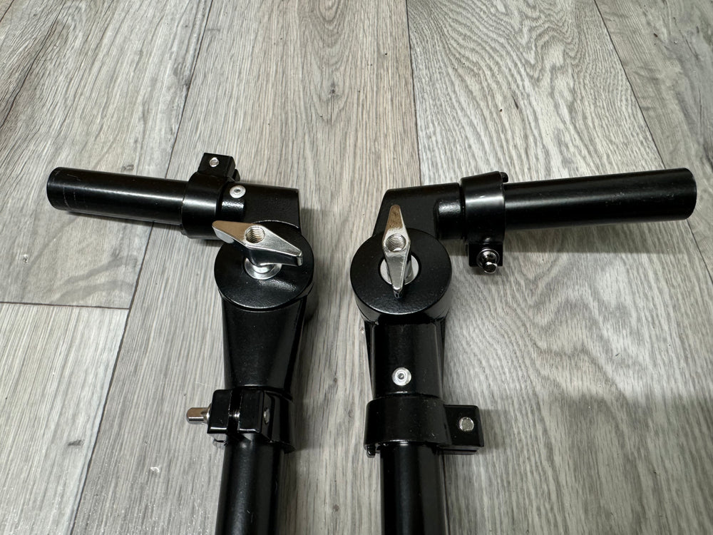 Black Tom Drum Spares Holders Arms 22mm Hardware (Pair) #OO24