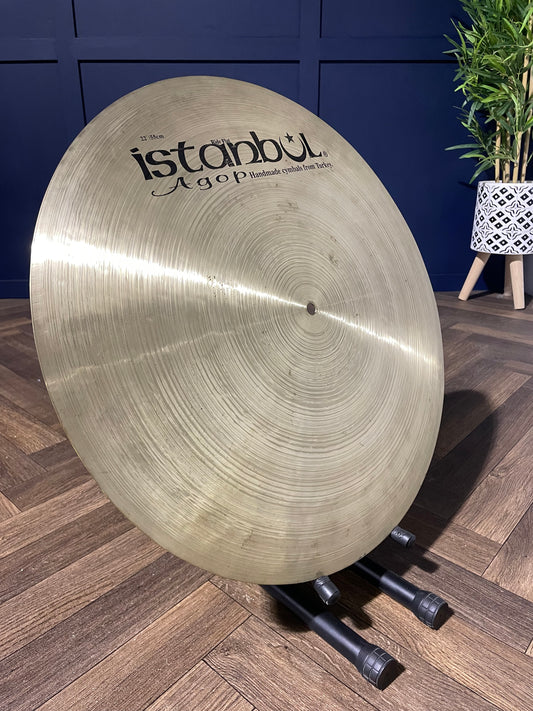 Istanbul Agop Flat Ride Cymbal 22”/55cm Traditional Finish #KX3