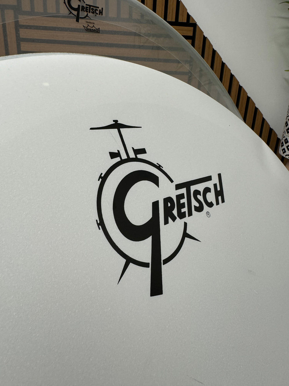 Gretsch by Remo Bass 22" Drum Heads (Pair) / White & Clear #OO30